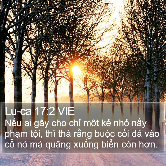 Lu-ca 17:2 VIE Bible Study