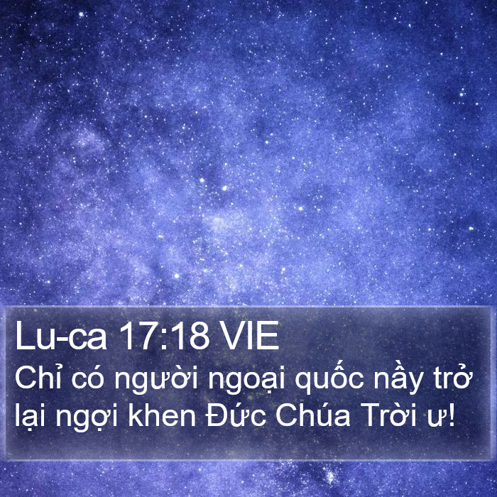 Lu-ca 17:18 VIE Bible Study