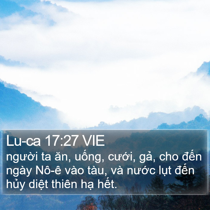 Lu-ca 17:27 VIE Bible Study