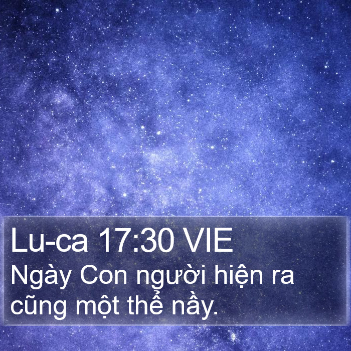 Lu-ca 17:30 VIE Bible Study