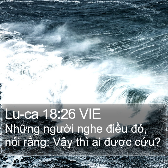 Lu-ca 18:26 VIE Bible Study