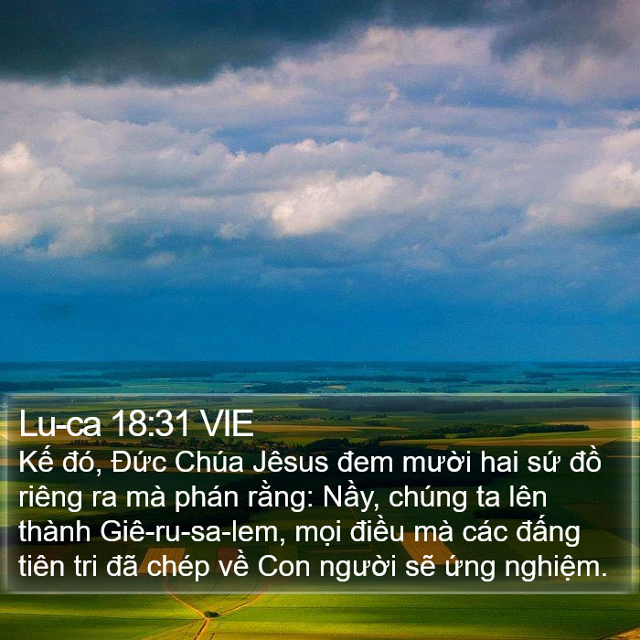 Lu-ca 18:31 VIE Bible Study