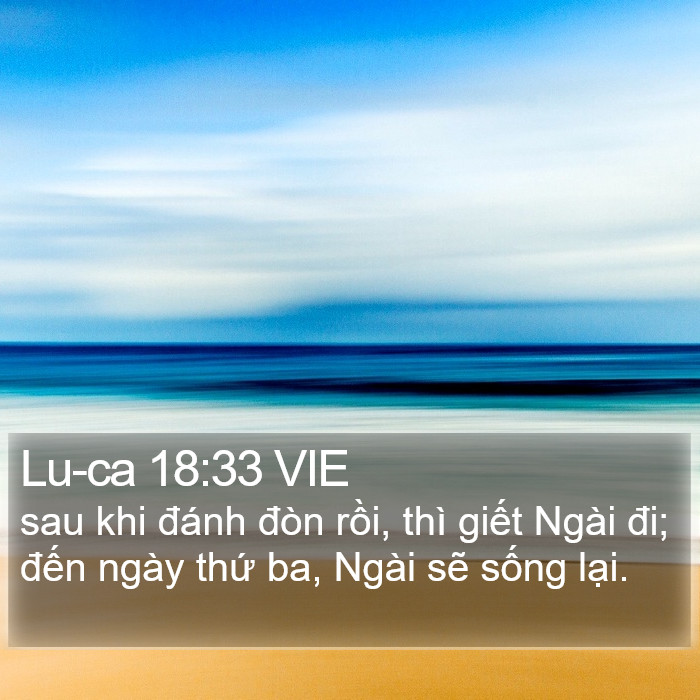 Lu-ca 18:33 VIE Bible Study