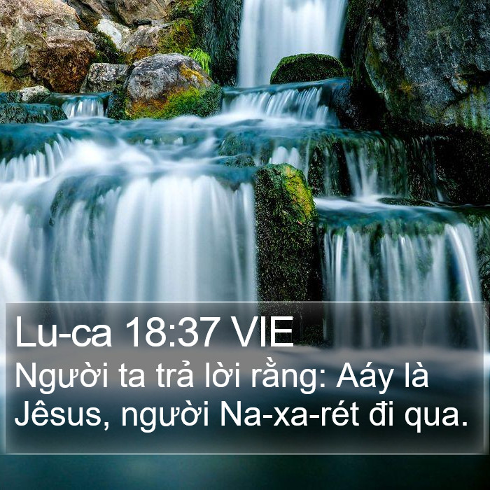 Lu-ca 18:37 VIE Bible Study