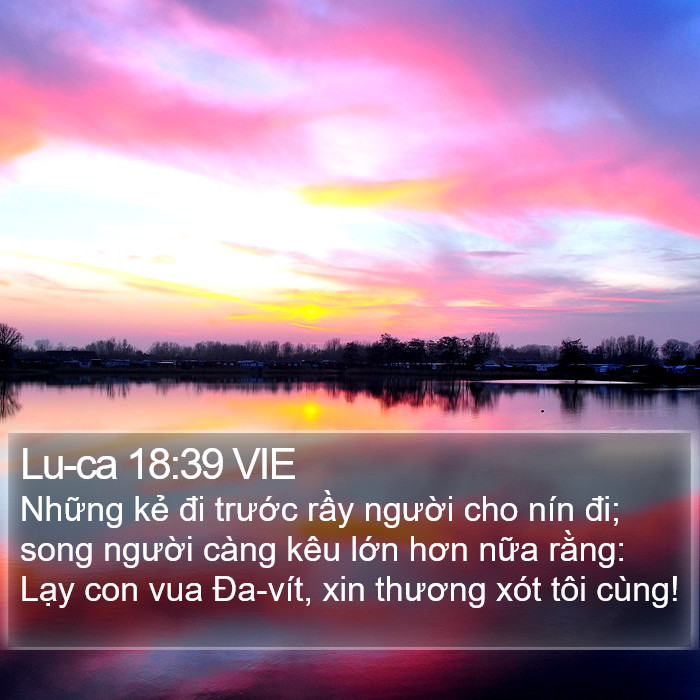 Lu-ca 18:39 VIE Bible Study