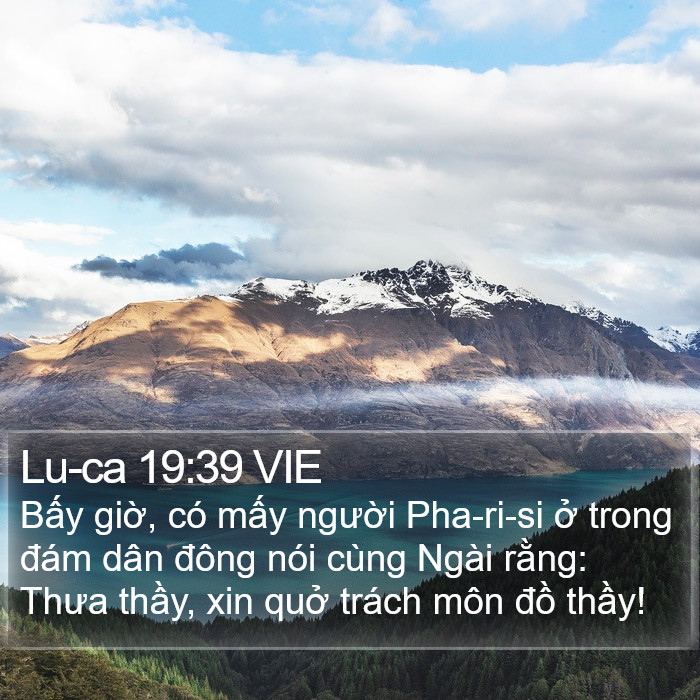 Lu-ca 19:39 VIE Bible Study