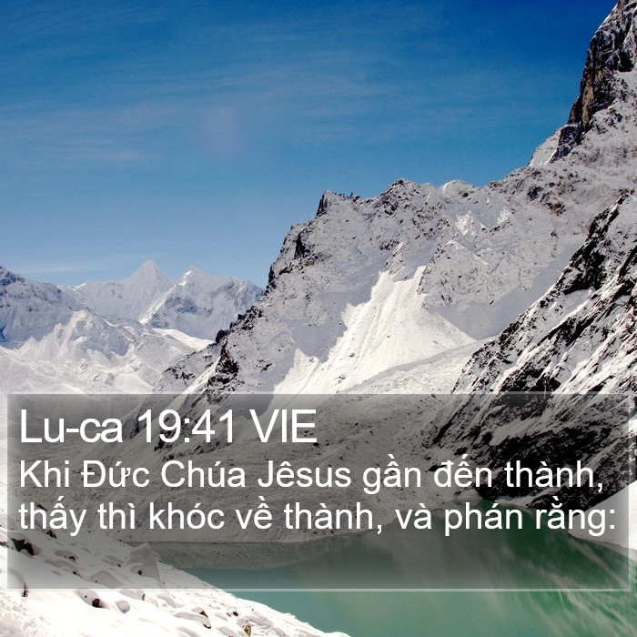 Lu-ca 19:41 VIE Bible Study