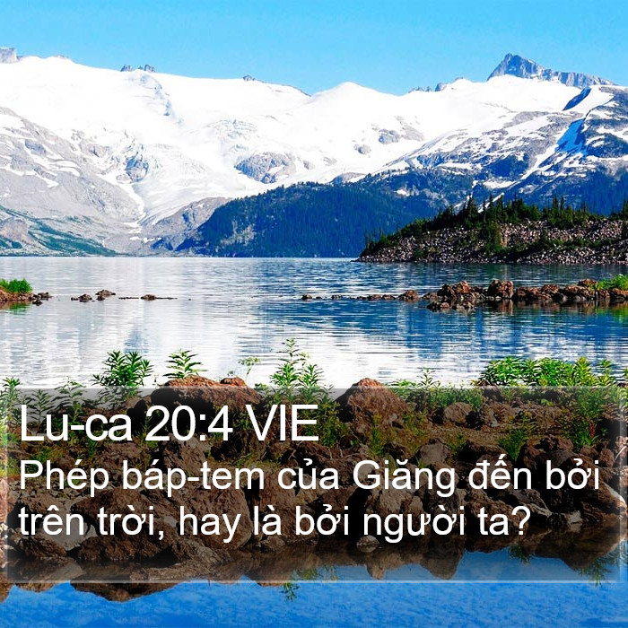 Lu-ca 20:4 VIE Bible Study