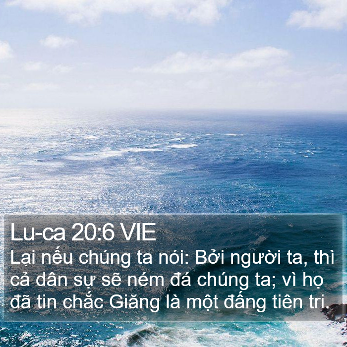 Lu-ca 20:6 VIE Bible Study