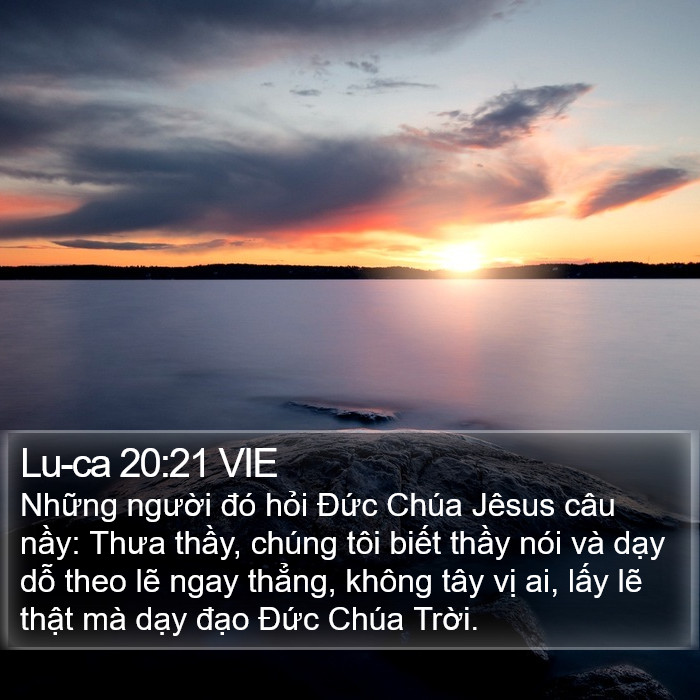 Lu-ca 20:21 VIE Bible Study