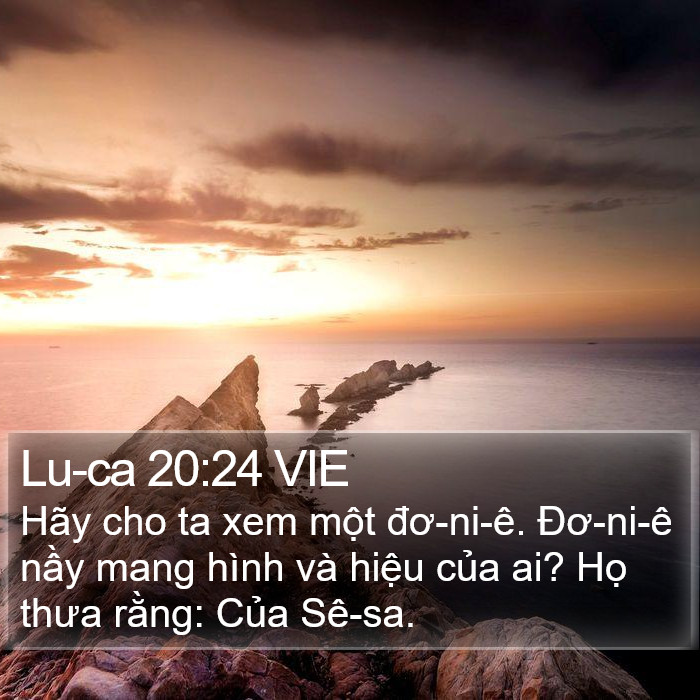 Lu-ca 20:24 VIE Bible Study