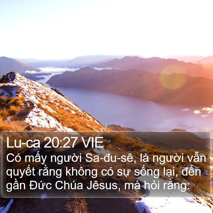 Lu-ca 20:27 VIE Bible Study