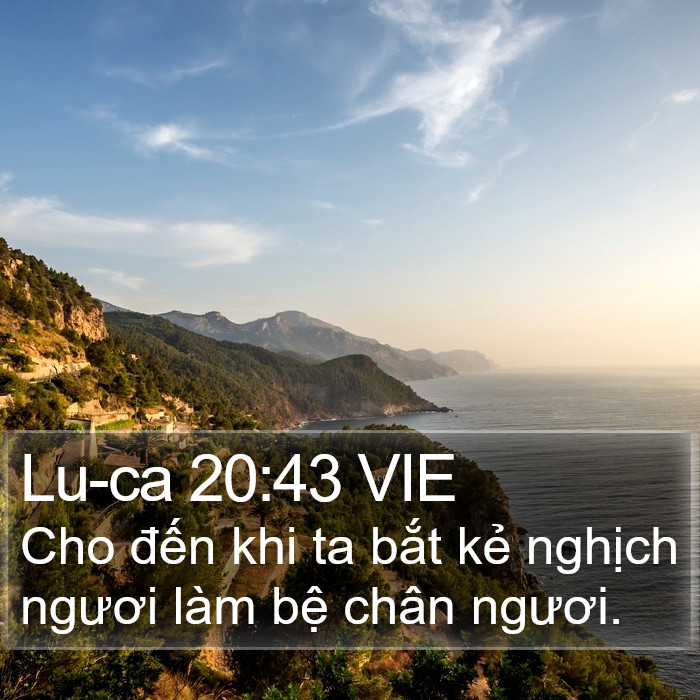 Lu-ca 20:43 VIE Bible Study