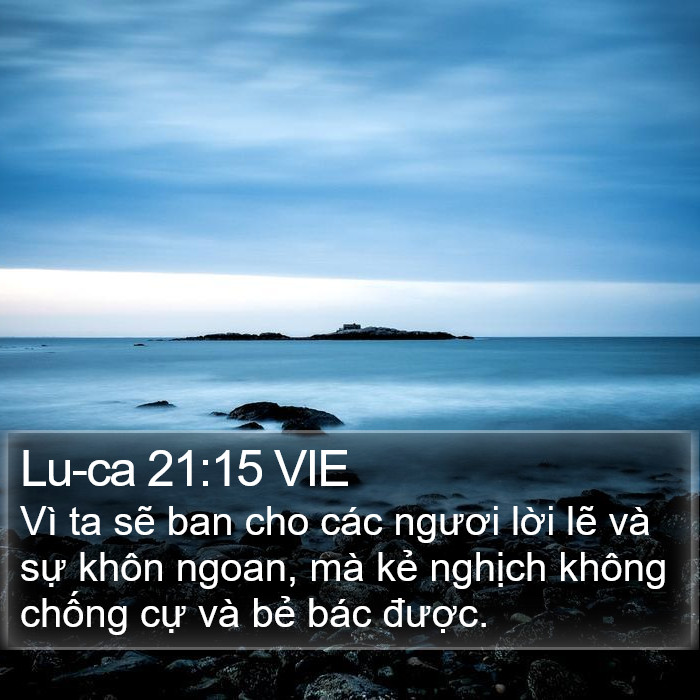 Lu-ca 21:15 VIE Bible Study