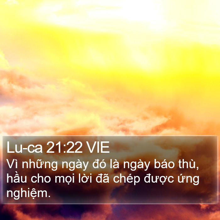 Lu-ca 21:22 VIE Bible Study