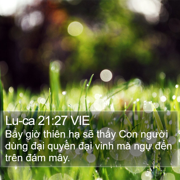 Lu-ca 21:27 VIE Bible Study