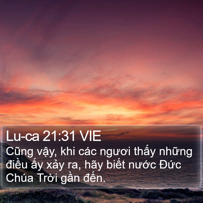 Lu-ca 21:31 VIE Bible Study