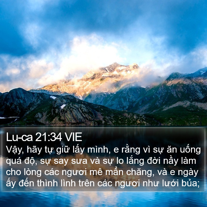 Lu-ca 21:34 VIE Bible Study