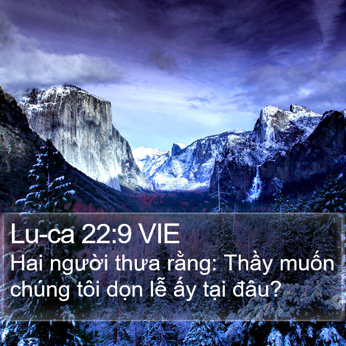 Lu-ca 22:9 VIE Bible Study