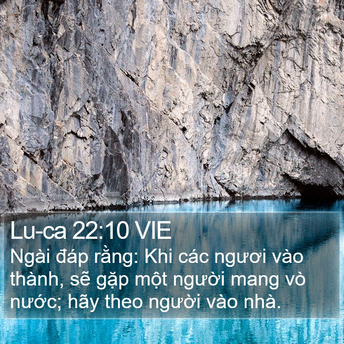 Lu-ca 22:10 VIE Bible Study