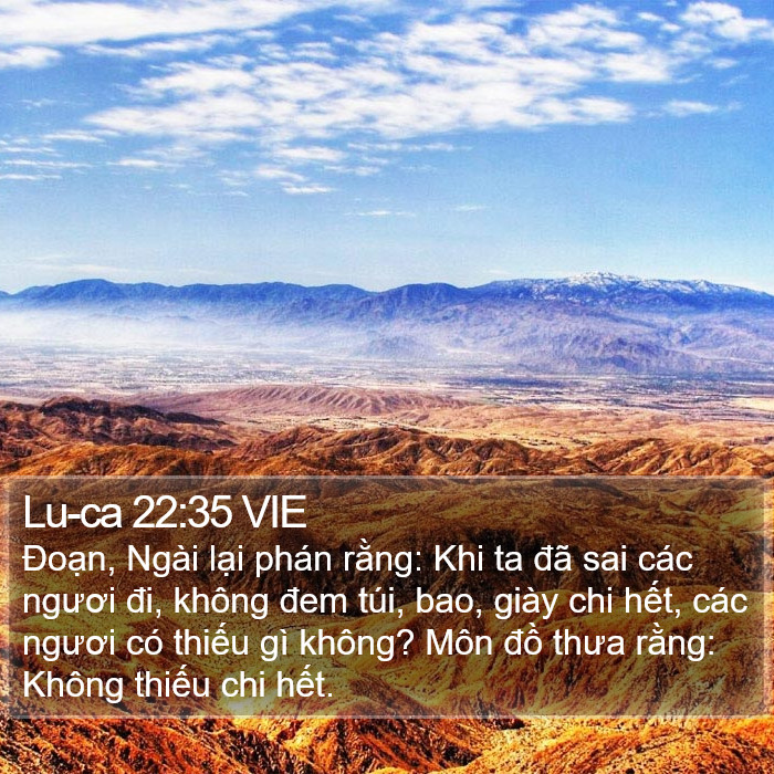 Lu-ca 22:35 VIE Bible Study