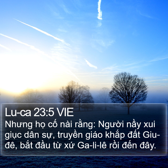 Lu-ca 23:5 VIE Bible Study