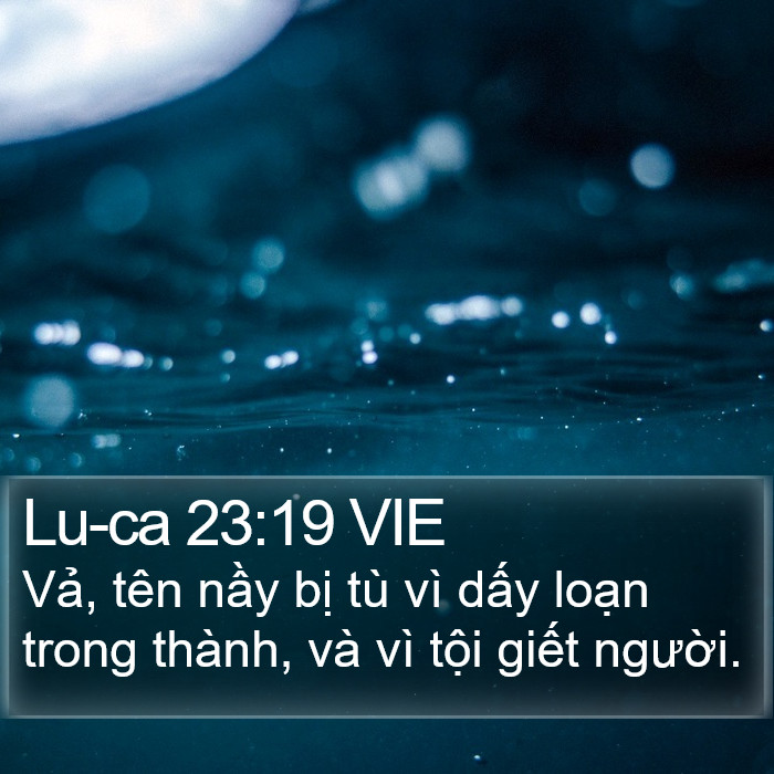 Lu-ca 23:19 VIE Bible Study