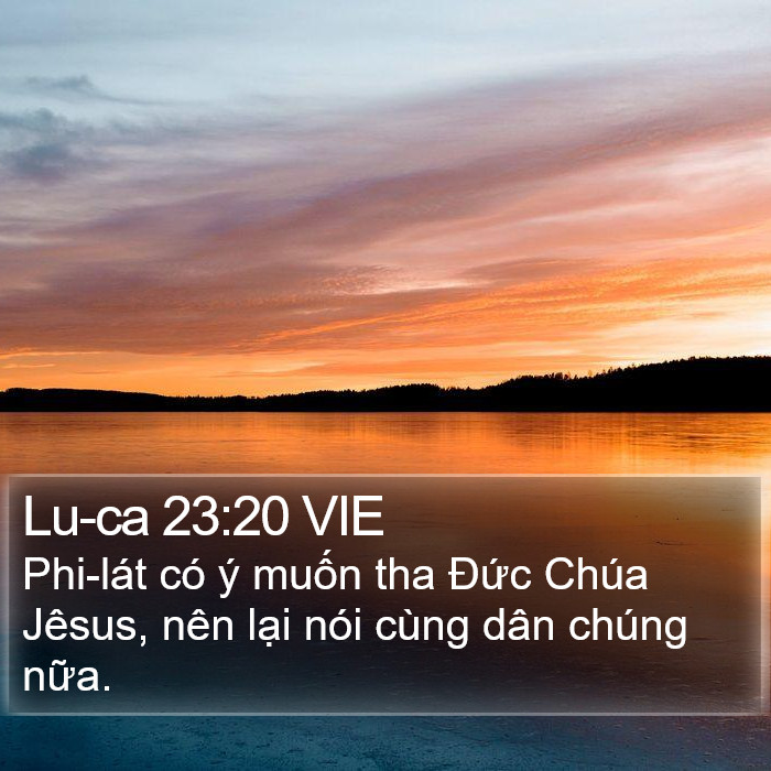 Lu-ca 23:20 VIE Bible Study