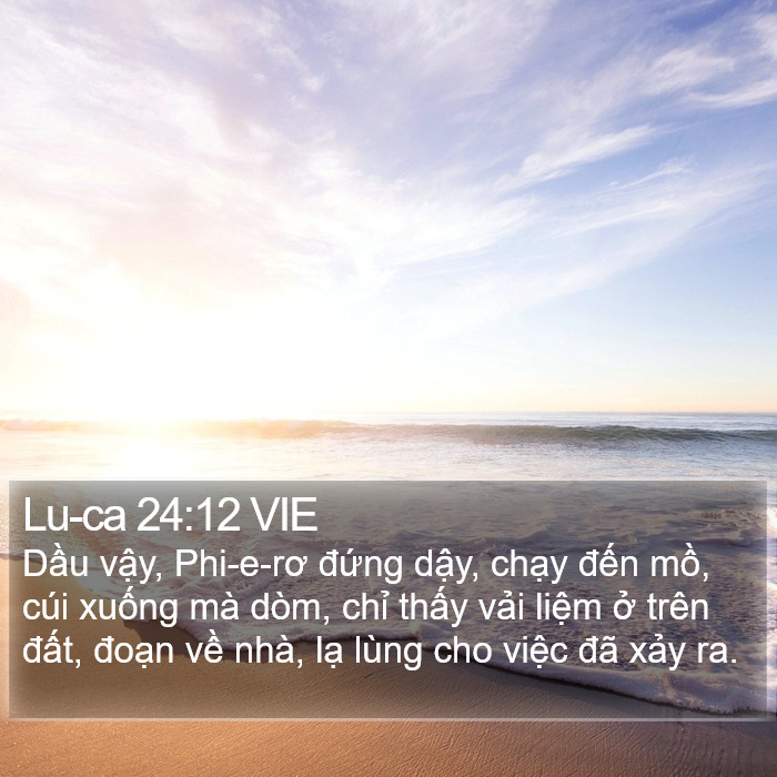 Lu-ca 24:12 VIE Bible Study