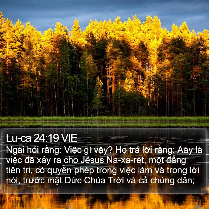 Lu-ca 24:19 VIE Bible Study