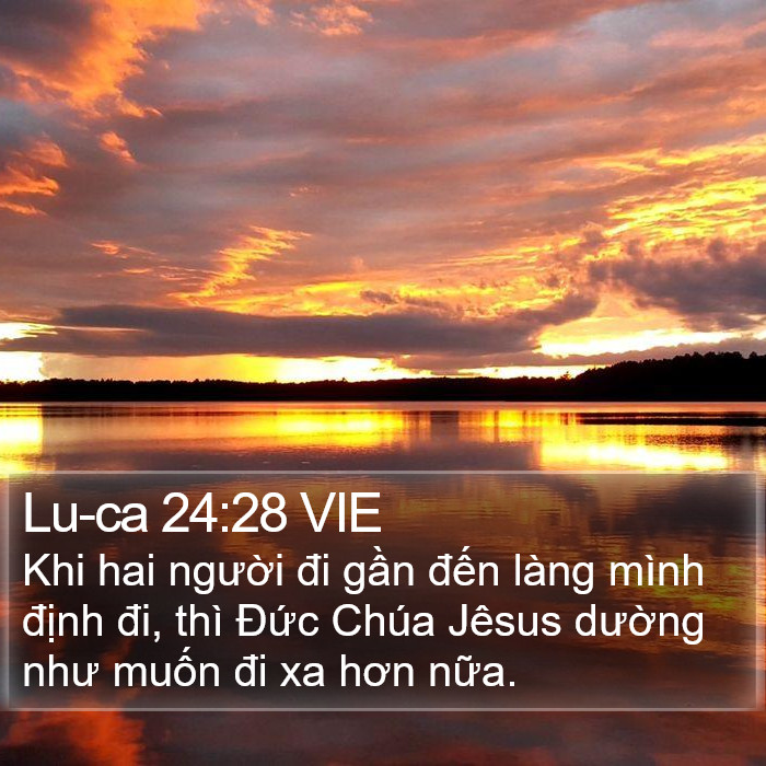 Lu-ca 24:28 VIE Bible Study