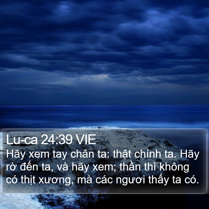 Lu-ca 24:39 VIE Bible Study