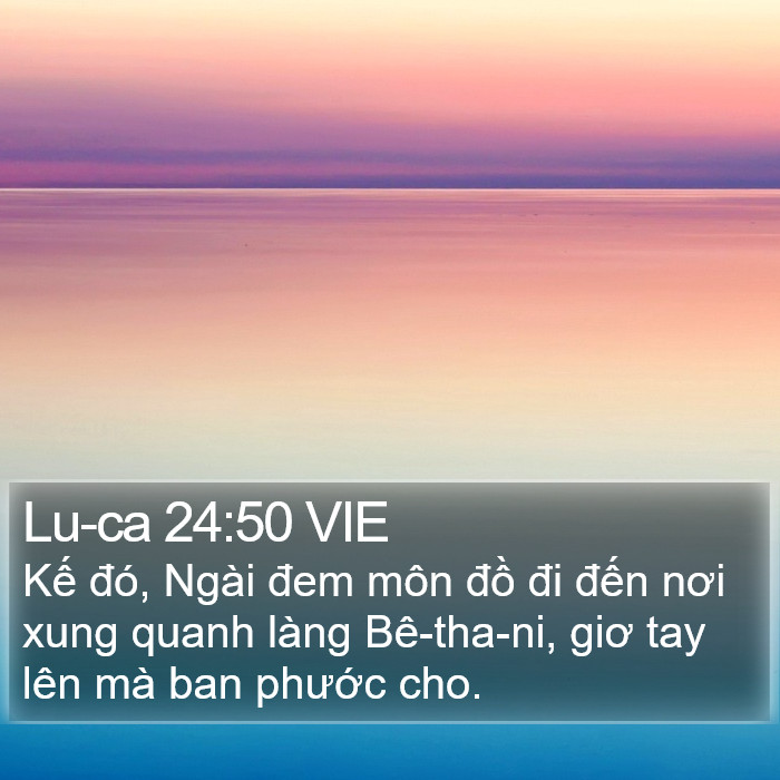 Lu-ca 24:50 VIE Bible Study