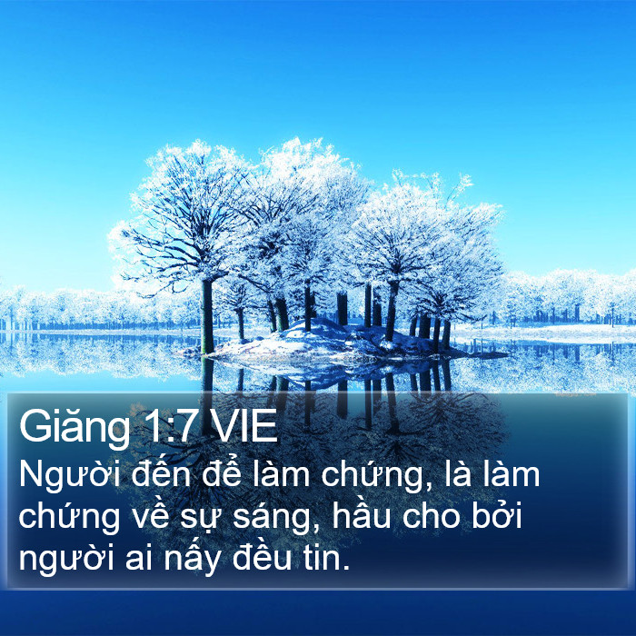 Giăng 1:7 VIE Bible Study