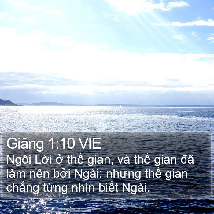 Giăng 1:10 VIE Bible Study