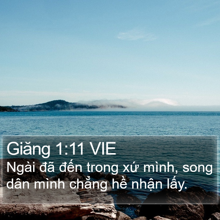 Giăng 1:11 VIE Bible Study