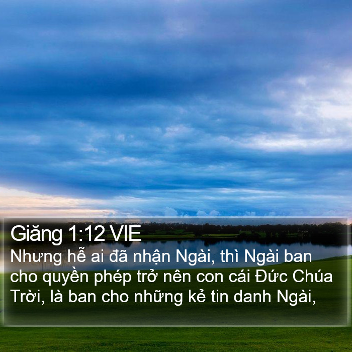 Giăng 1:12 VIE Bible Study