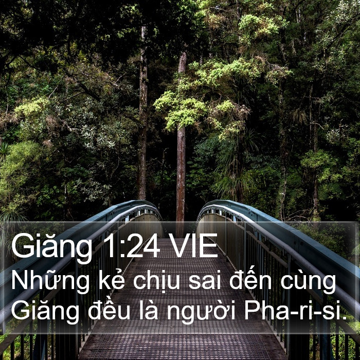 Giăng 1:24 VIE Bible Study