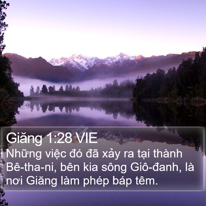 Giăng 1:28 VIE Bible Study