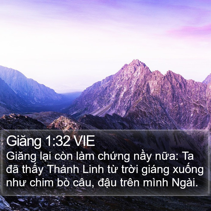 Giăng 1:32 VIE Bible Study