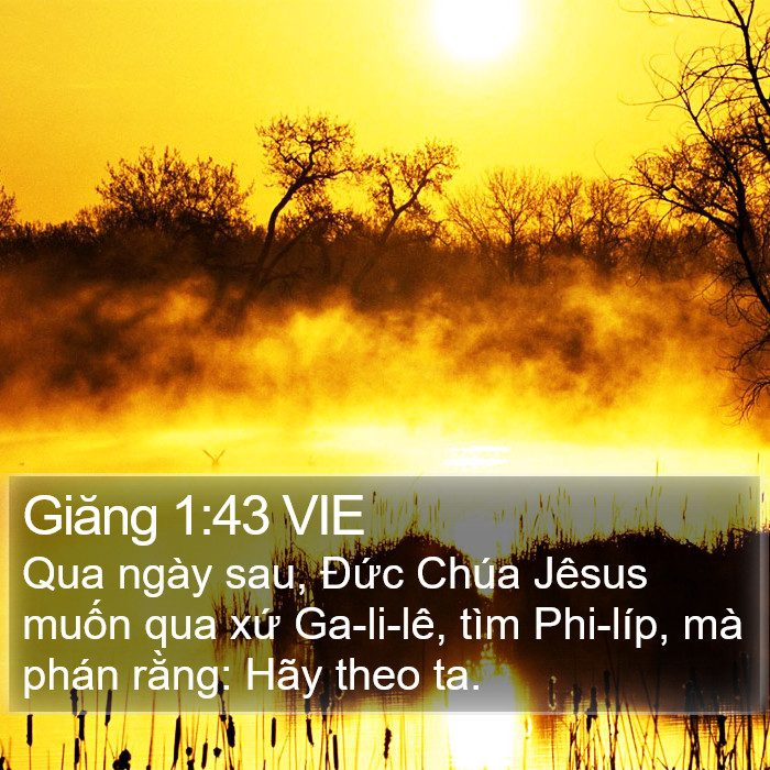 Giăng 1:43 VIE Bible Study