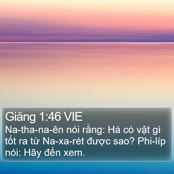 Giăng 1:46 VIE Bible Study