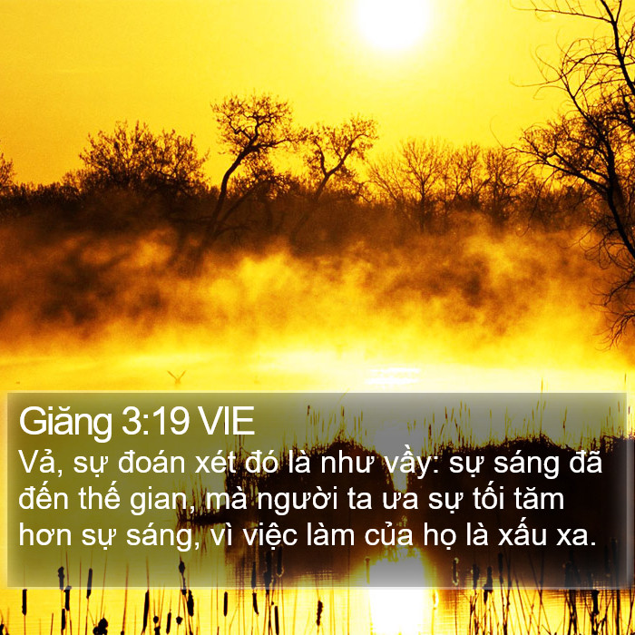 Giăng 3:19 VIE Bible Study