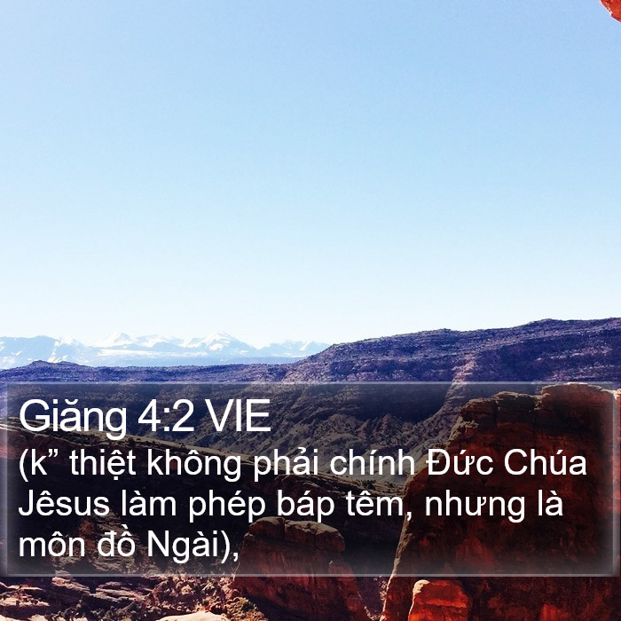 Giăng 4:2 VIE Bible Study