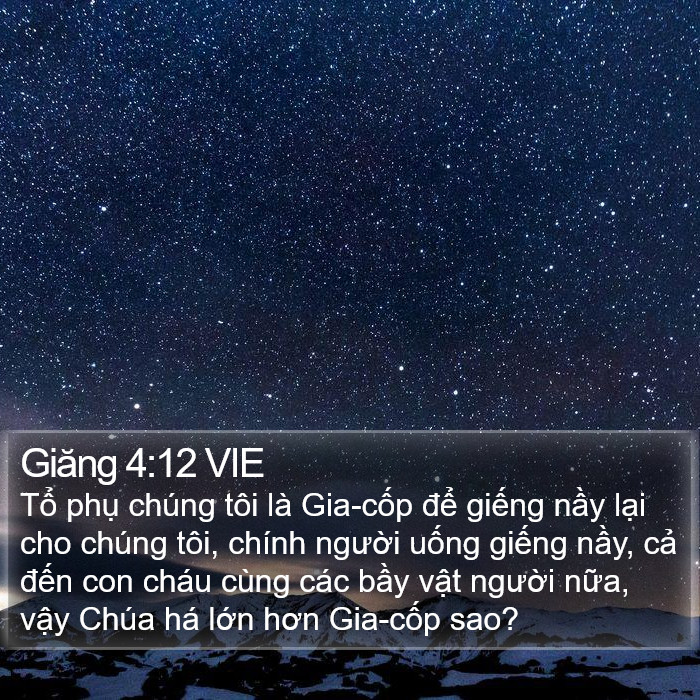 Giăng 4:12 VIE Bible Study