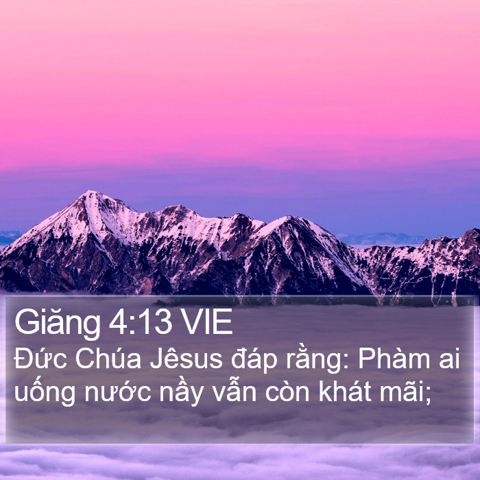 Giăng 4:13 VIE Bible Study