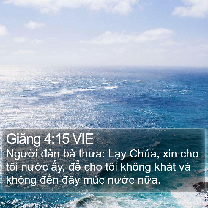 Giăng 4:15 VIE Bible Study