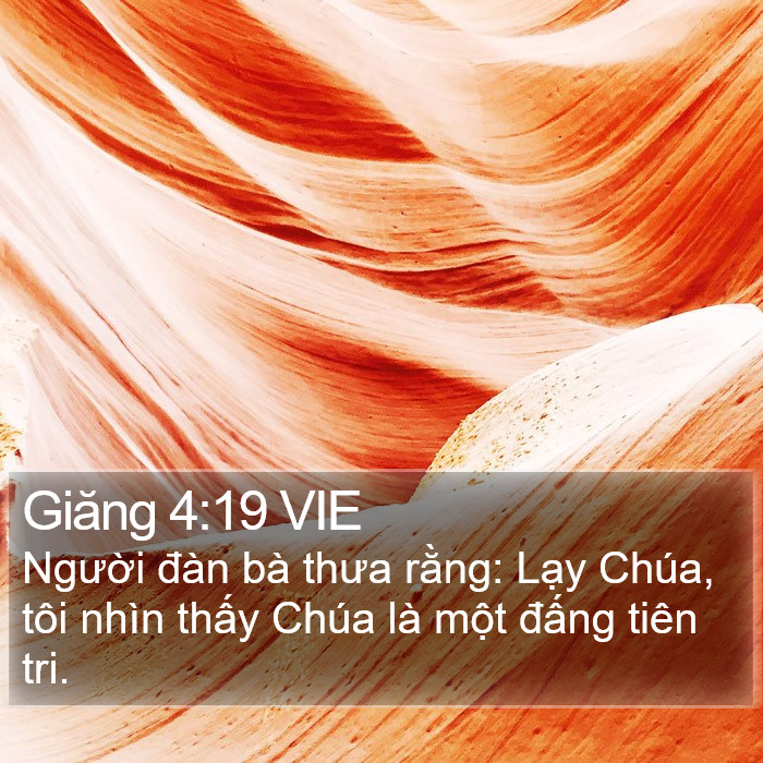 Giăng 4:19 VIE Bible Study