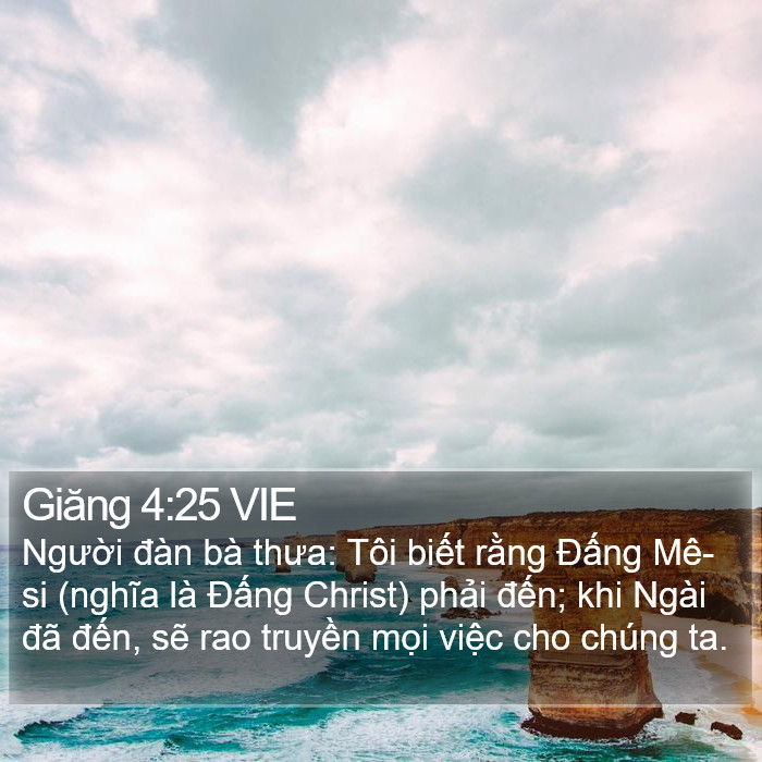 Giăng 4:25 VIE Bible Study