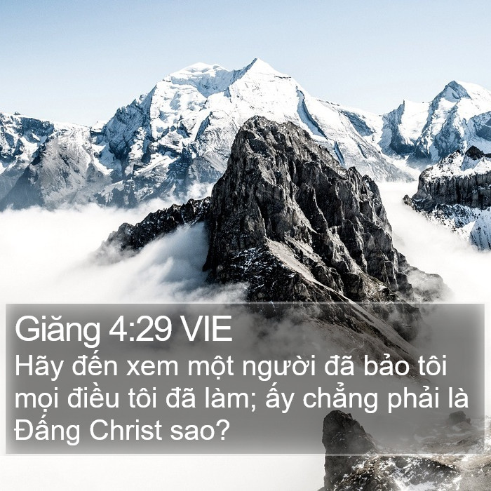 Giăng 4:29 VIE Bible Study